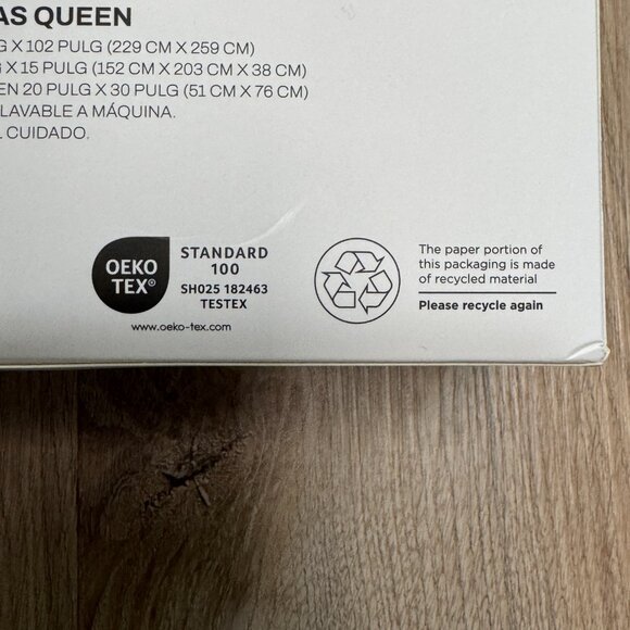 4 Pc. DKNY Queen Beige Tan Cream Sheets Sheet Set Fitted, Flat, 2 Pillowcases - Picture 4 of 5